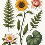 Flowers & Plants - Sticker Sheet v5